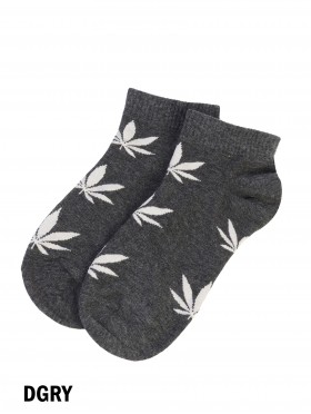 Men's Leaves Pattern Ankle Socks